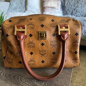 MCM Visetos boston bag